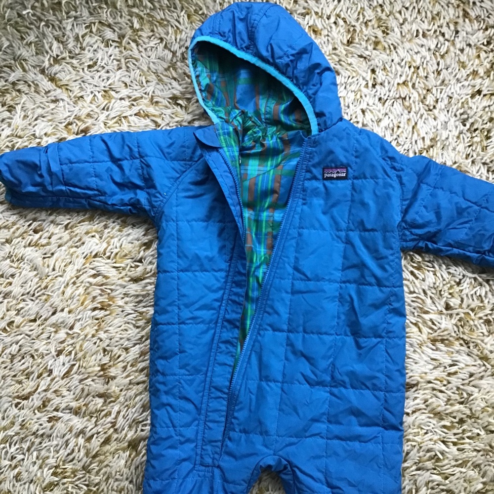 Patagonia infant snowsuit